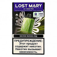 Картридж Lost Mary CD10000 POD PRO - Кислое яблоко Лед