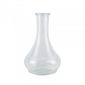 Колба для кальяна капля e.drop со швом Прозрачная 28см