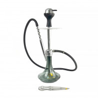 Кальян Seven Star - E-200S Silver Black 57см (Полный комплект)