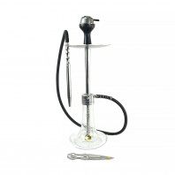 Кальян Seven Star - E-200B Silver Light Glass 67см (Светящаяся колба) (Полный комплект)