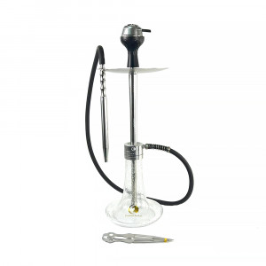 Кальян Seven Star - E-200B Silver Light Glass 67см (Светящаяся колба) (Полный комплект)