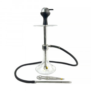 Кальян Seven Star - E-100S-SS Silver Light Glass 67см (Светящаяся колба) (Полный комплект)