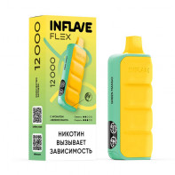 Электронная сигарета INFLAVE FLEX 12000 - Зеленое манго