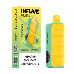 Электронная сигарета INFLAVE FLEX 12000 - Зеленое манго