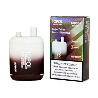 Электронная сигарета TOPOL Gemini Bar 10000 - Кофе табак / кокос шоколад