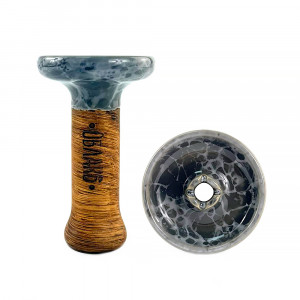 Чаша для кальяна Облако- Phunnel S Glaze Top Серо-белый мрамор (Фанел)