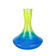 Колба для кальяна Классика - Желто-Синяя 28см