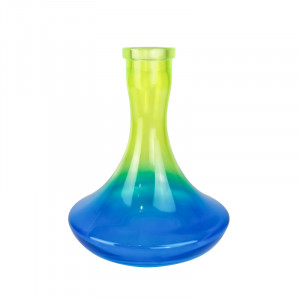 Колба для кальяна Классика - Желто-Синяя 28см