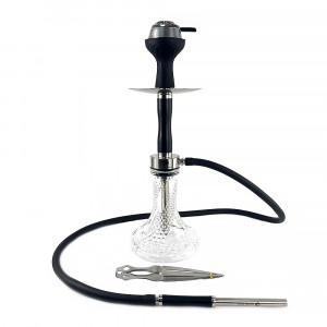 Кальян Seven Star - E-102S-SS SILVER (Прозрачная колба) 52см (Полный комплект)