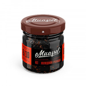 Табак для кальяна Muassel Extra Strong - Холодная гренада (Гранат Красная смородина Лед) 40г