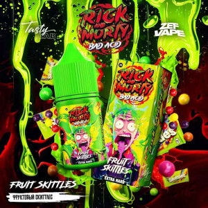 Жидкость Rick & Morty Bad Acid EXTRA HARD 30мл 20мг - Fruit Skittles (Фруктовый Скитлс)