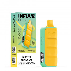 Электронная сигарета INFLAVE FLEX 12000 - Кислое драже