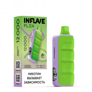 Электронная сигарета INFLAVE FLEX 12000 - Крыжовник