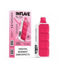 Электронная сигарета INFLAVE FLEX 12000 - Малиновое мороженое