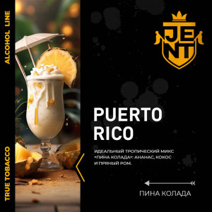 Табак для кальяна JENT - Puerto Rico (Кокос Ананас Ром Сливки) 25г