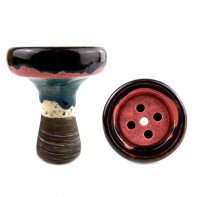 Чаша для кальяна Kolos - Glaze Lyomista Color Feo (Прямоток)