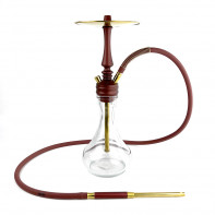Кальян Hoob - Mars Mini Wine Red / Gold 44 см (Без колбы)
