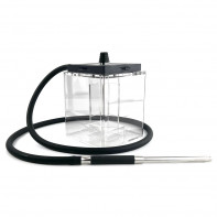 Кальян Hoob - Atom Black / Silver 21см (Полный комплект)