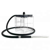 Кальян Hoob - Atom Black / Silver 21см (Полный комплект)