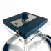 Кальян Hoob - Atom Marine blue / Silver 21см (Полный комплект)