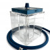 Кальян Hoob - Atom Marine blue / Silver 21см (Полный комплект)