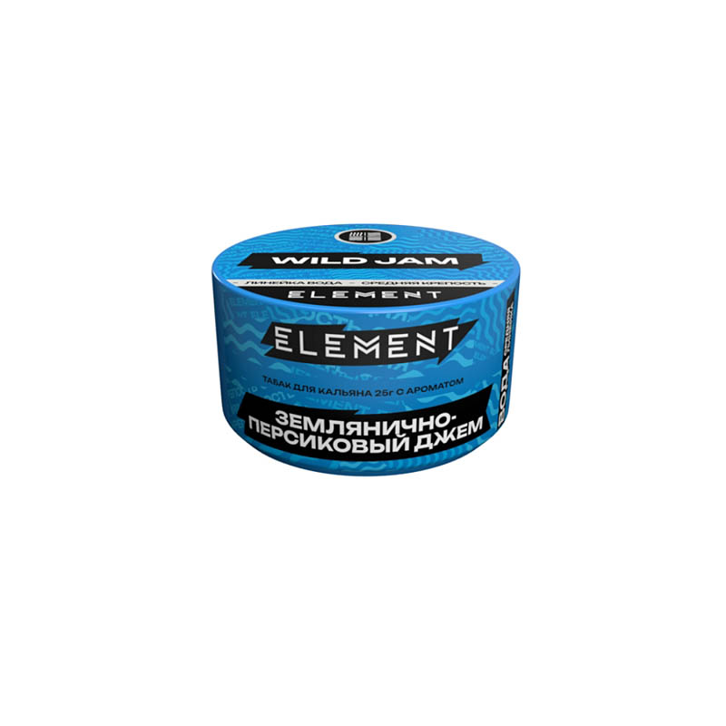 Табак для кальяна Element Вода - Wild Jam NEW (Землянично персиковый джем) 25г