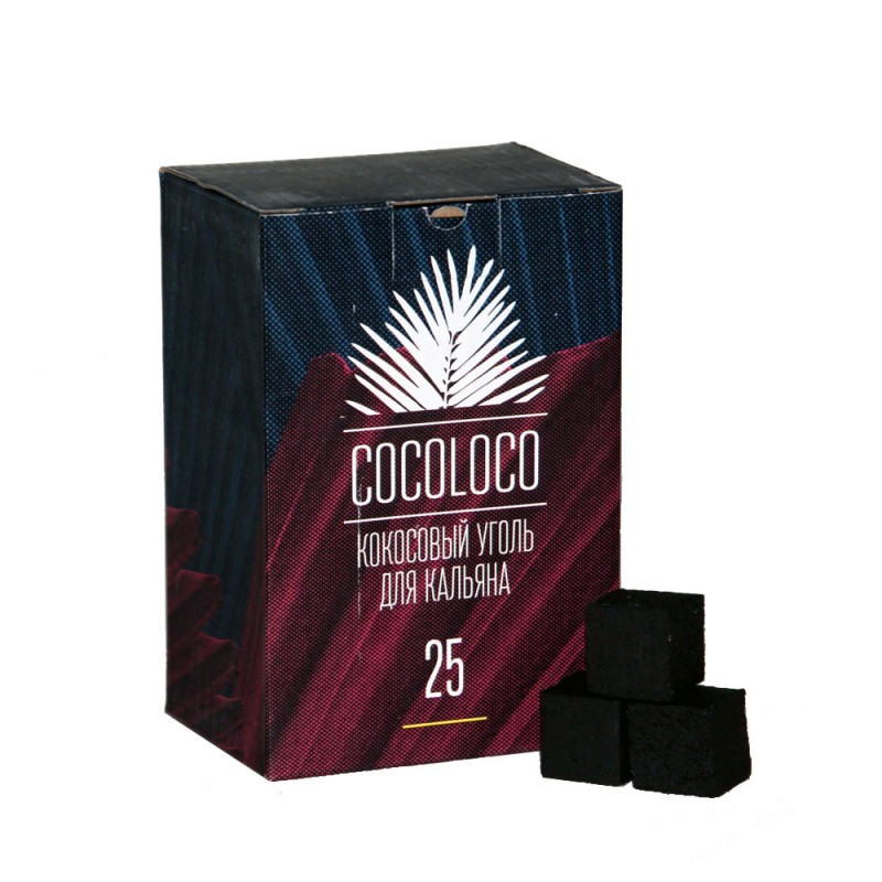 Уголь для кальяна Cocoloco 72 шт 25мм
