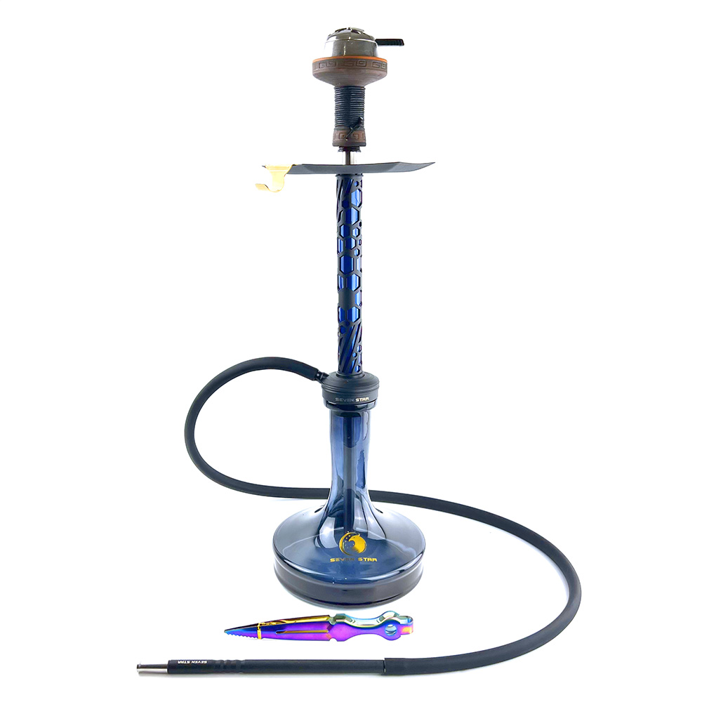 Кальян Seven Star - TH-20 - Embery Mono Blue 70см (полный комплект)