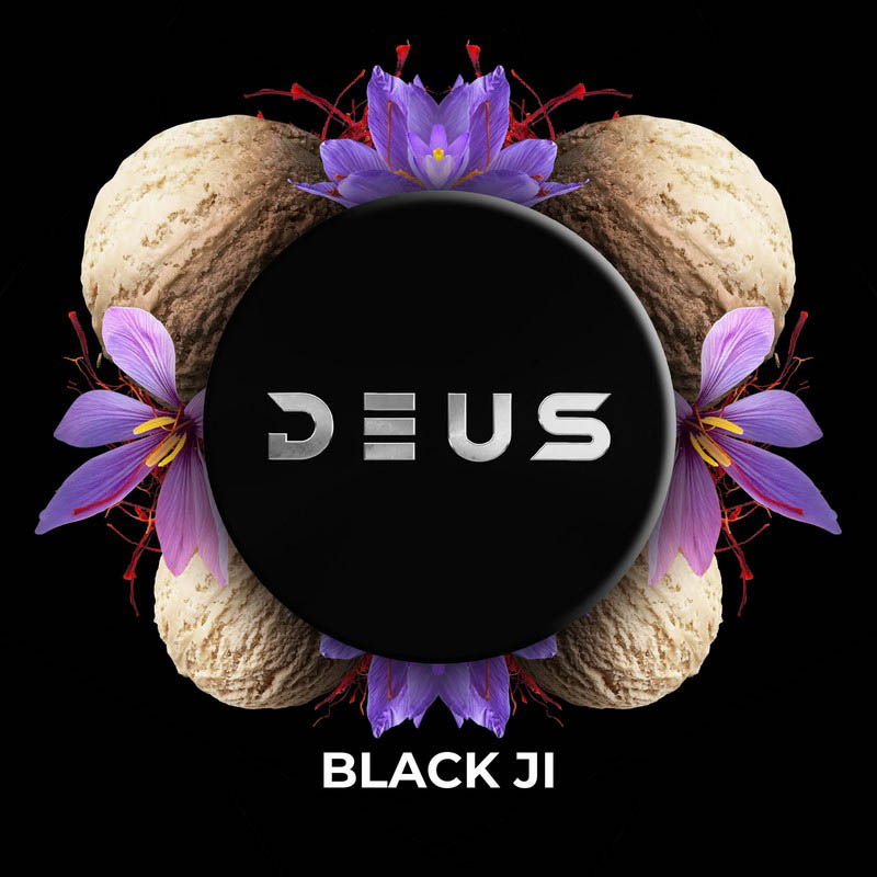 Табак для кальяна Deus - Black Ji (Мороженое Шафран) 100г