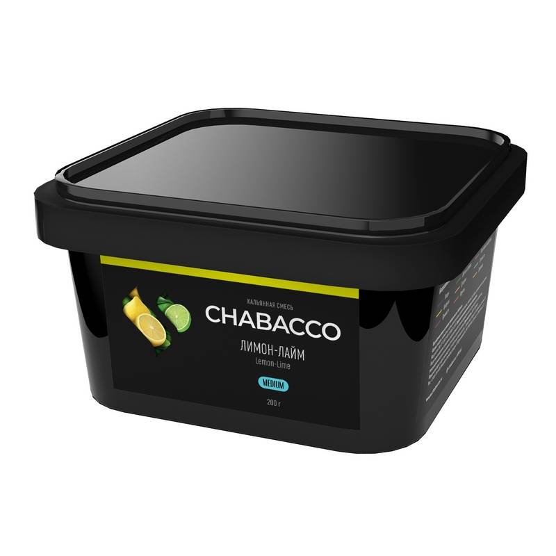 Смесь для кальяна Chabacco MEDIUM - Lime-Lemon (Лайм лимон) 200г