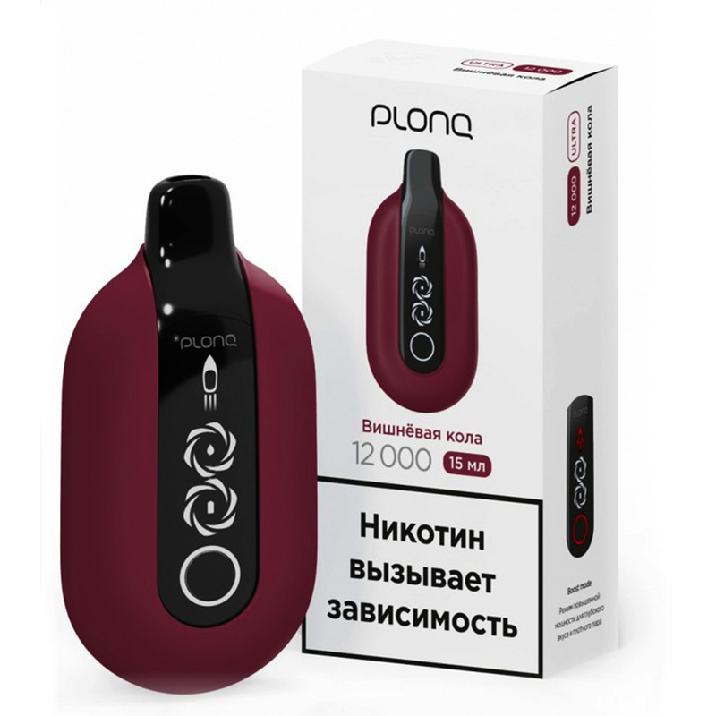 Электронная сигарета PLONQ ULTRA 12000 - Вишневая кола