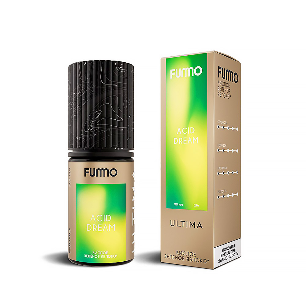 Жидкость Fummo Ultima - Кислое зеленое яблоко (ACID DREAM) 30мл 20мг