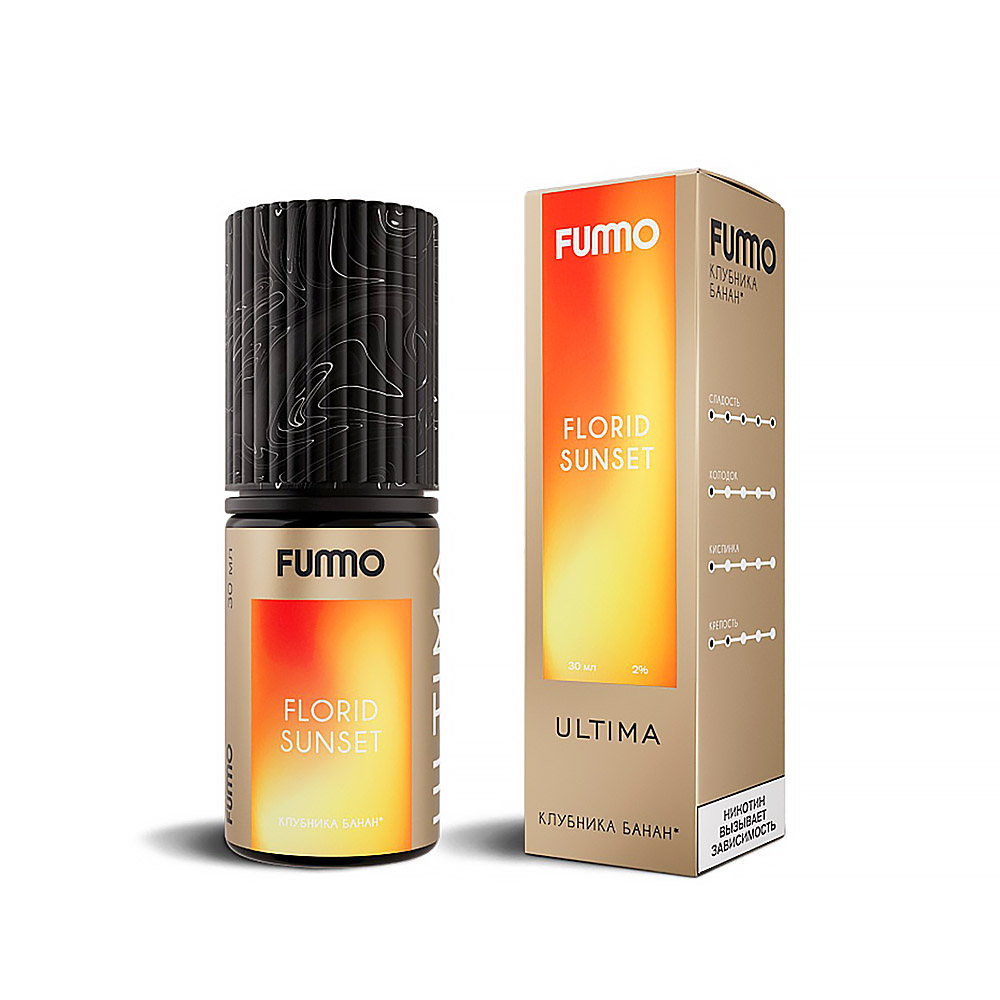 Жидкость Fummo Ultima - Клубника Банан (FLORID SUNSET) 30мл 20мг