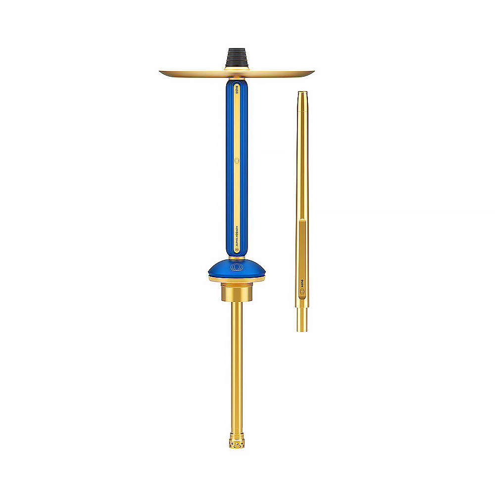 Кальян Alpha Hookah - Echo Gold (Sapphire Blue) 48см (Без колбы)