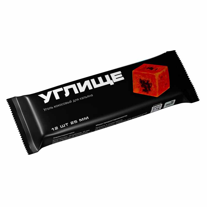 Кокосовый уголь для кальяна - Углище 12шт 25мм
