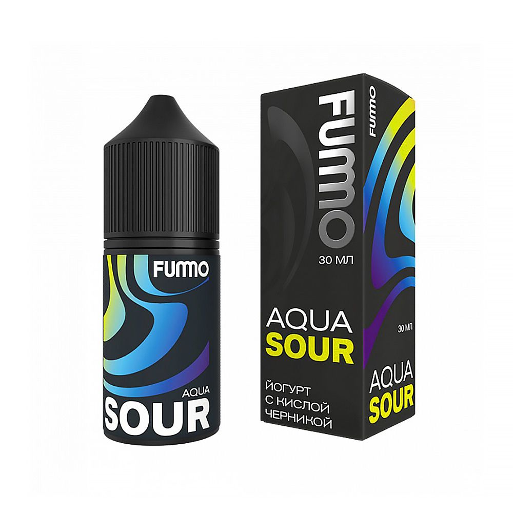 Жидкость Fummo Aqua Sour - Йогурт с кислой черникой 30мл 20мг