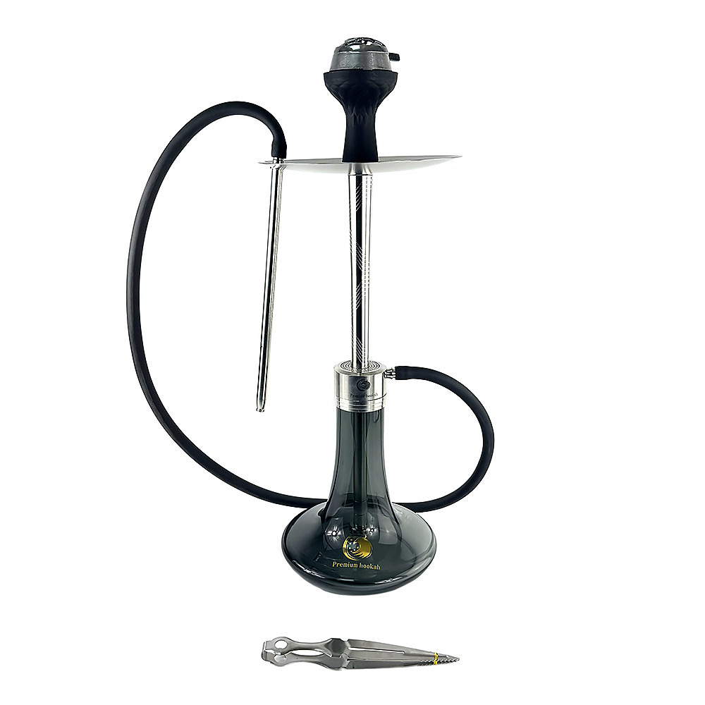 Кальян Seven Star - E-100B-SS SILVER BLACK 67см (Полный комплект)