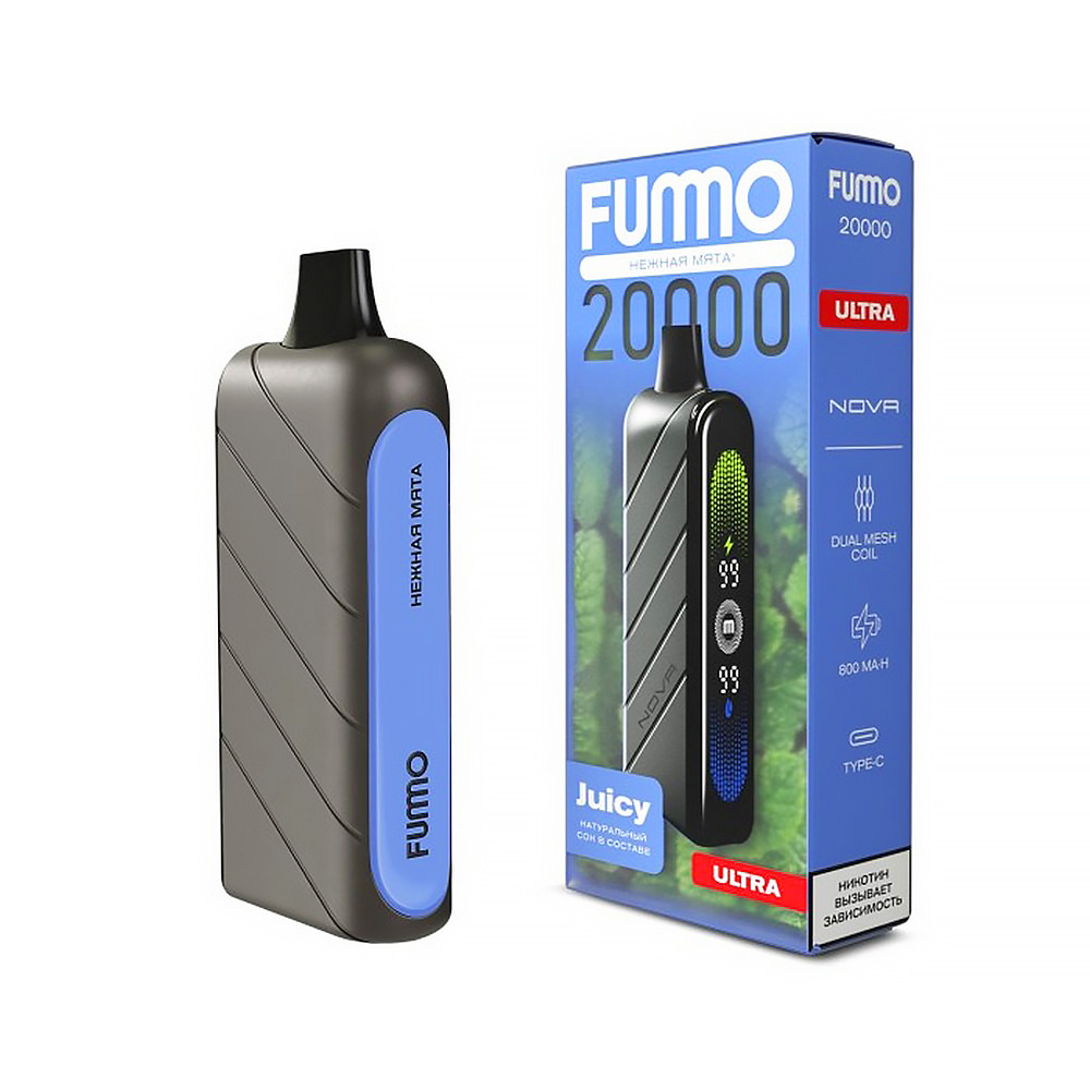 Электронная сигарета FUMMO Nova 20000 Ultra - Нежная мята