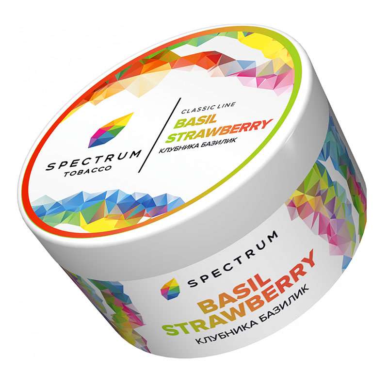 Табак для кальяна Spectrum Classic line - Basil strawberry (Базилик Клубника) 200г