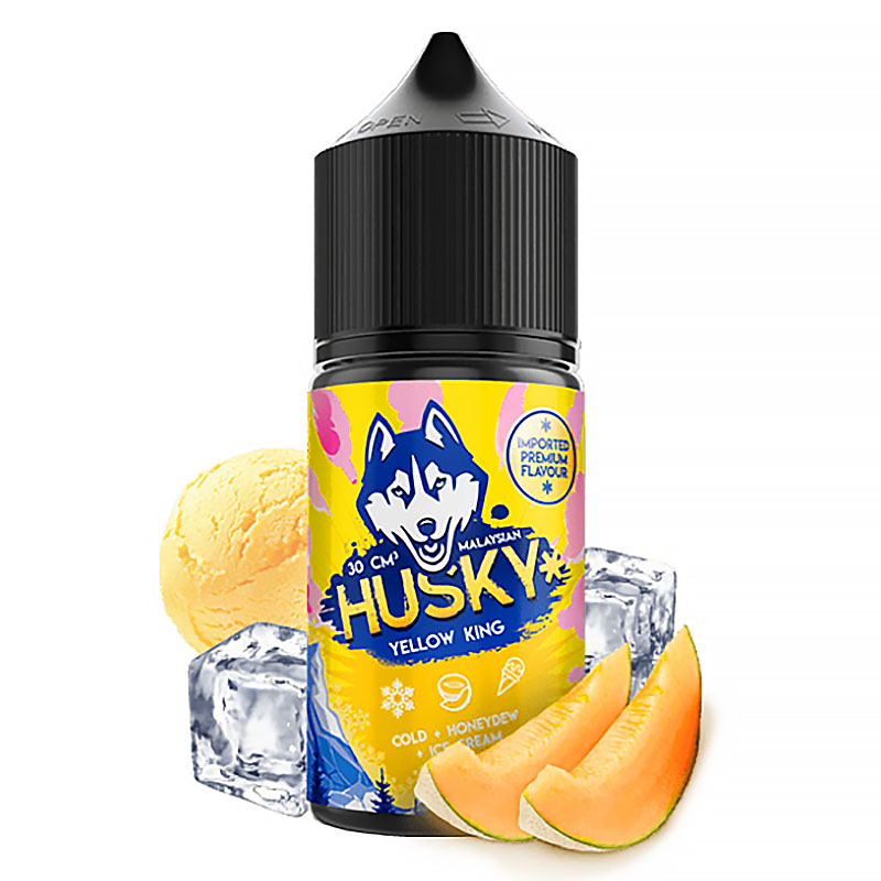 Жидкость Husky Malaysian IPF - Yellow King 30 мл 20 мг (Медовая и вьетнамская дыни, алоэ, лед)